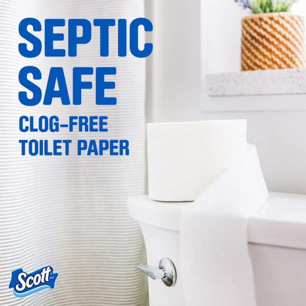 Comfortplus Toilet Paper, 12 Double Rolls, 231 Sheets per Roll, Septic-Safe, 1-Ply Toilet Tissue - Image 5